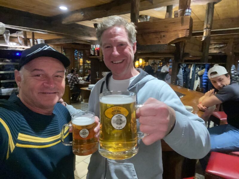 Beer in the Alps. Image © PlanetSKI